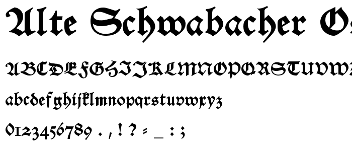 Alte Schwabacher OSF DemiBold font